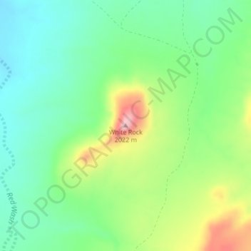 White Rock topographic map, elevation, terrain