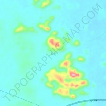 Shanka topographic map, elevation, terrain