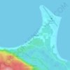 Sandspit topographic map, elevation, terrain