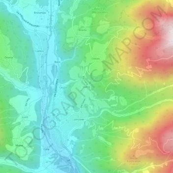Liariis topographic map, elevation, terrain