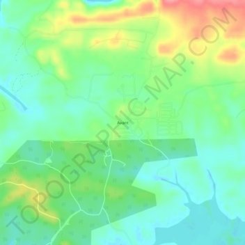 Avant topographic map, elevation, terrain