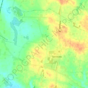 Kalum topographic map, elevation, terrain