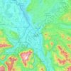 Salzburg topographic map, elevation, terrain