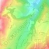Le Cousy topographic map, elevation, terrain