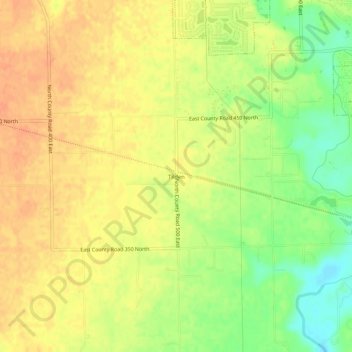 Tilden topographic map, elevation, terrain
