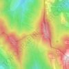 Mont Albo topographic map, elevation, terrain