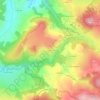 Les Badioux topographic map, elevation, terrain