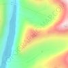Svartnuten topographic map, elevation, terrain