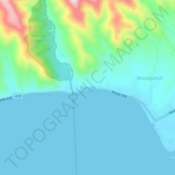 Banalo topographic map, elevation, terrain