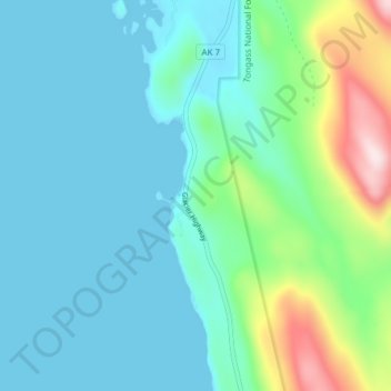 Saint Terese topographic map, elevation, terrain