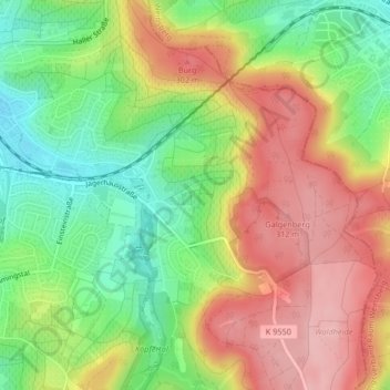 Letten topographic map, elevation, terrain