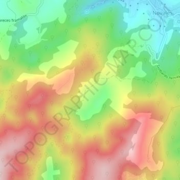 Hoyo Alto topographic map, elevation, terrain
