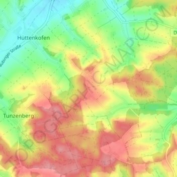 Wunder topographic map, elevation, terrain