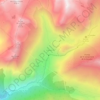 La Savonne topographic map, elevation, terrain