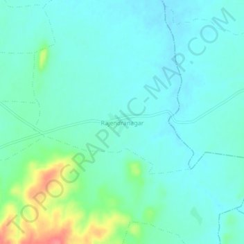 Rajendranagar topographic map, elevation, terrain