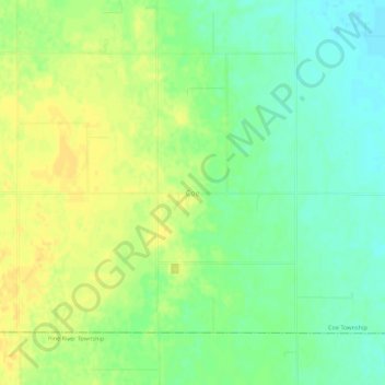 Coe topographic map, elevation, terrain