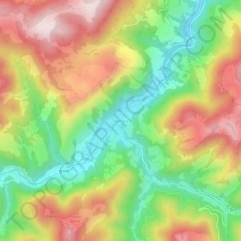 Remeți topographic map, elevation, terrain