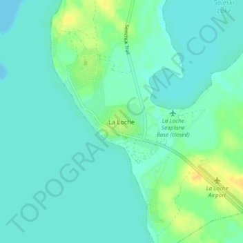 La Loche topographic map, elevation, terrain