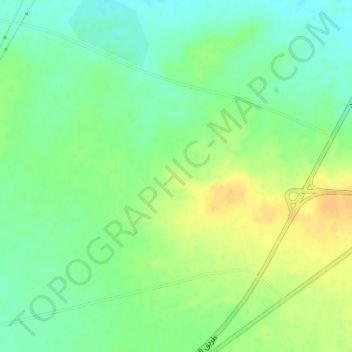 Tulul ash Shaddadi topographic map, elevation, terrain