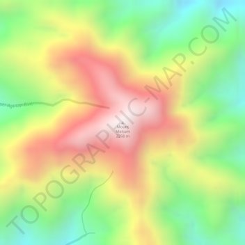 Mount Maitum topographic map, elevation, terrain