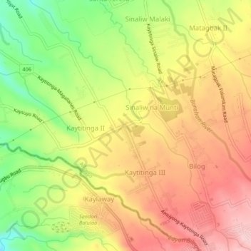 Kaytitinga I topographic map, elevation, terrain