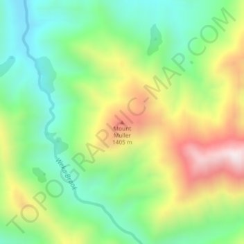 Mount Muller topographic map, elevation, terrain