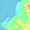 Bomba topographic map, elevation, terrain