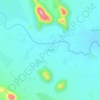 Gorom topographic map, elevation, terrain