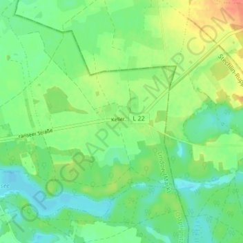 Keller topographic map, elevation, terrain