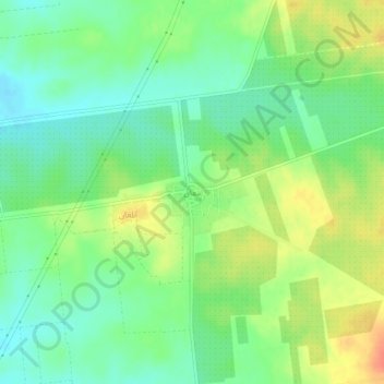 Ma`an topographic map, elevation, terrain
