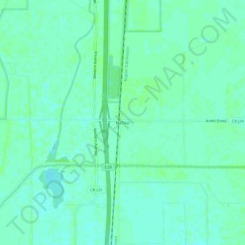 McPaul topographic map, elevation, terrain