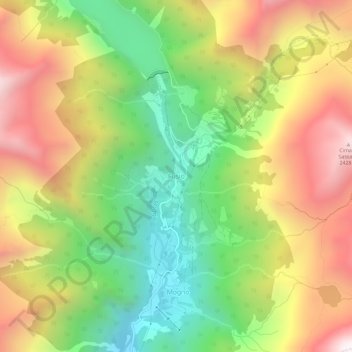 Fusio topographic map, elevation, terrain