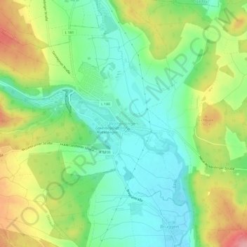 Wolterdingen topographic map, elevation, terrain