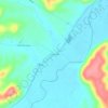 Bourneville topographic map, elevation, terrain