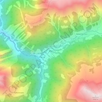 Wilere topographic map, elevation, terrain