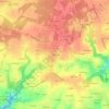 Lannevain topographic map, elevation, terrain