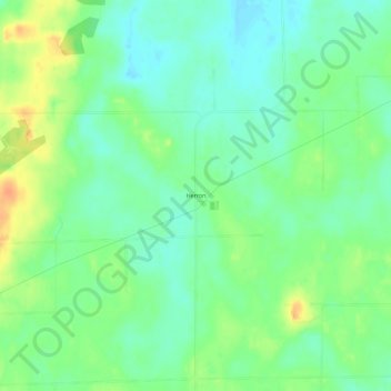Herron topographic map, elevation, terrain