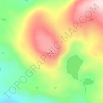 Stamåhjulet topographic map, elevation, terrain