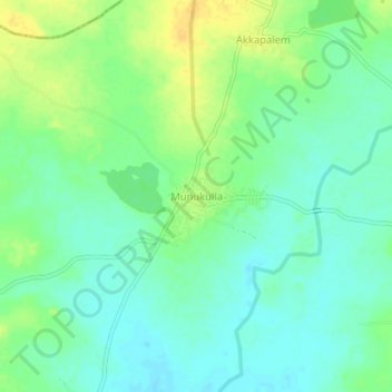 Munukulla topographic map, elevation, terrain