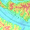 Gravelotte topographic map, elevation, terrain