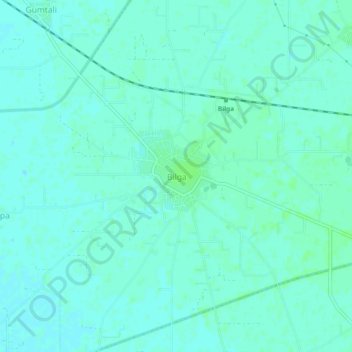 Bilga topographic map, elevation, terrain