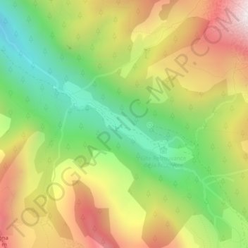 Pont de la Serre topographic map, elevation, terrain