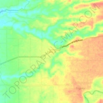 Libo-o topographic map, elevation, terrain
