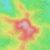 Blue Knob topographic map, elevation, terrain