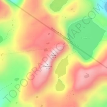 Salhøa topographic map, elevation, terrain