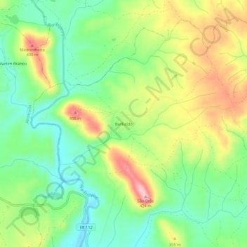 Barbaído topographic map, elevation, terrain