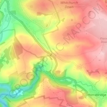 Grenofen topographic map, elevation, terrain