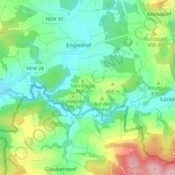 Matzlesberg topographic map, elevation, terrain