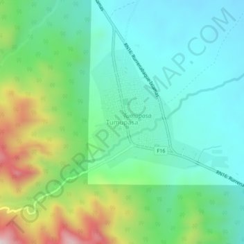 Tumupasa topographic map, elevation, terrain