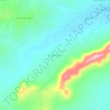 Petanenge topographic map, elevation, terrain